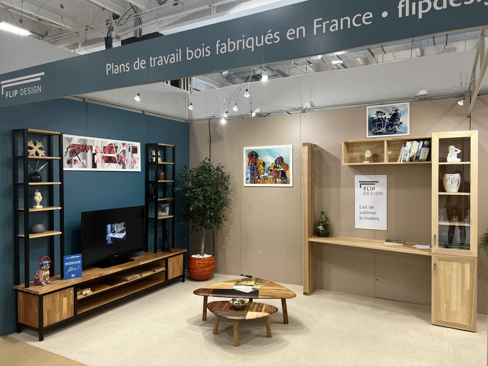 Mobilier bois massif sur mesure Flip Design