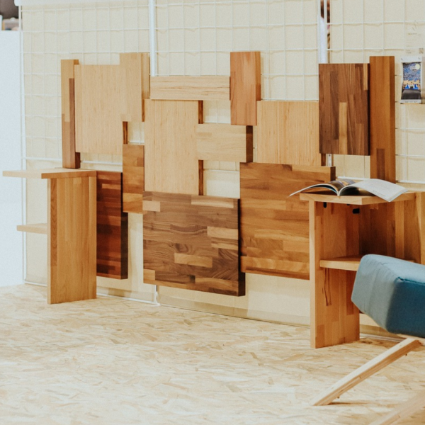 Tête de lit multi essencce Upcyclé